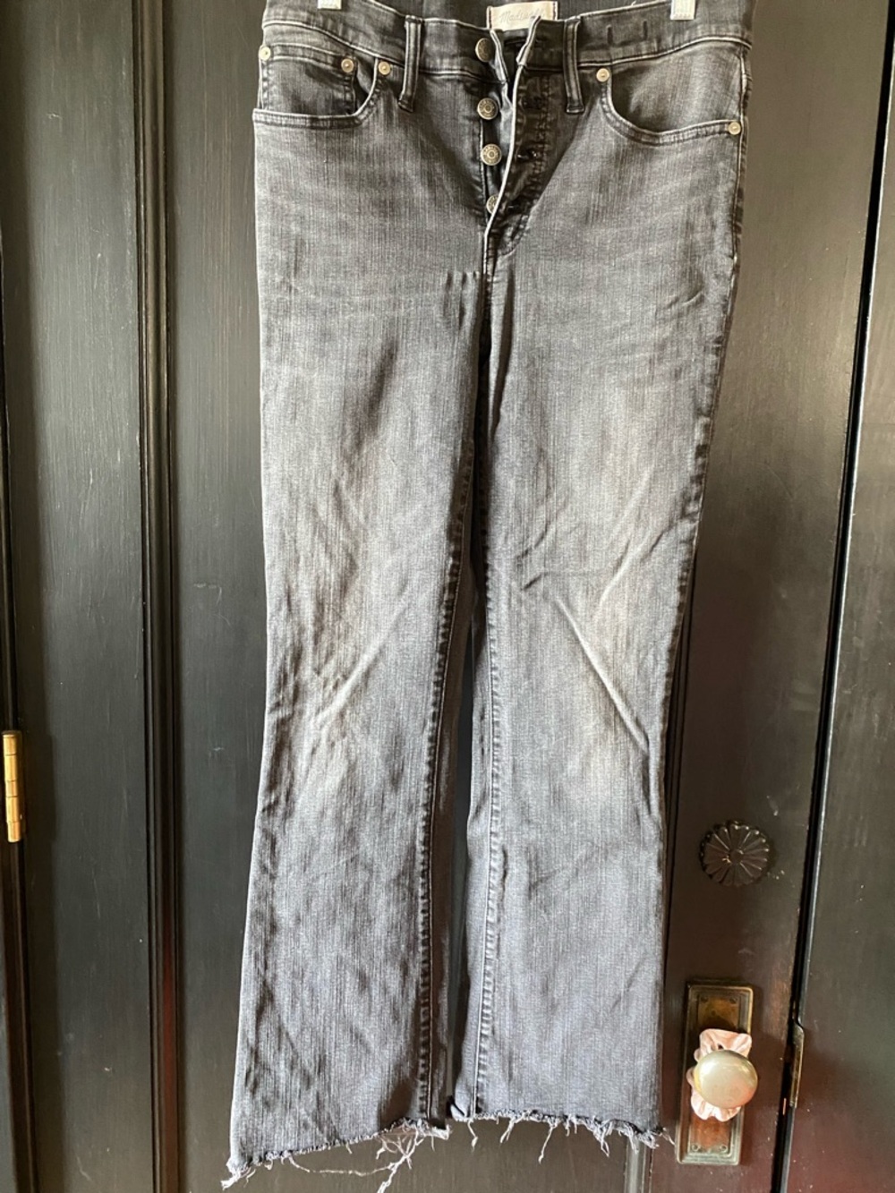 Madewell - Cali-Demi Boot Cut Jeans in Washed Black